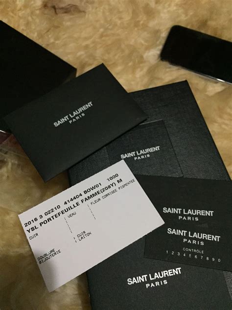 saint laurent authenticity card|st laurent handbags ysl.